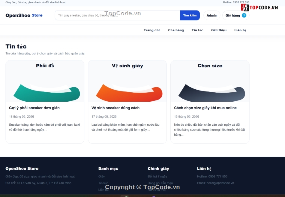 web bán giày,website bán giày,bán web